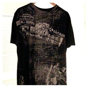 Men’s XL black Salvage tee. Great design.